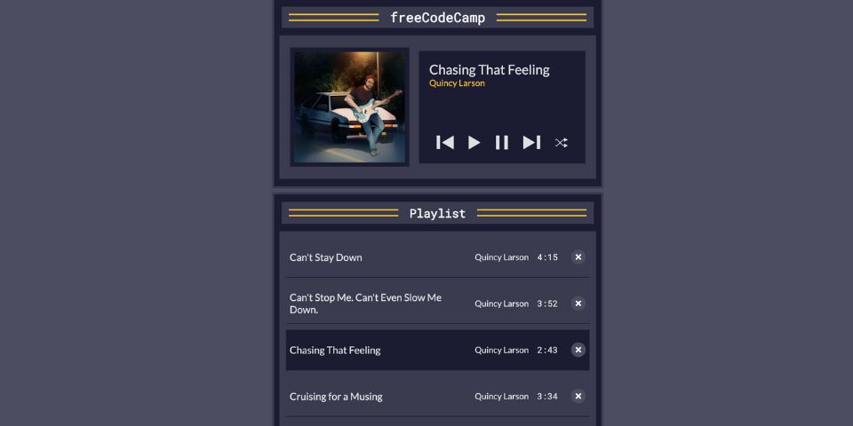 Array String Music Player